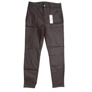 New Sanctuary Hayden High Rise Coated Stretch Denim Skinny Pants Size 29